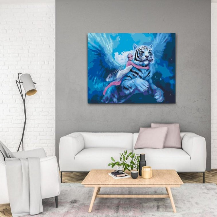 Paint By Number for voksne med gratis fragt - Himlens beskytter