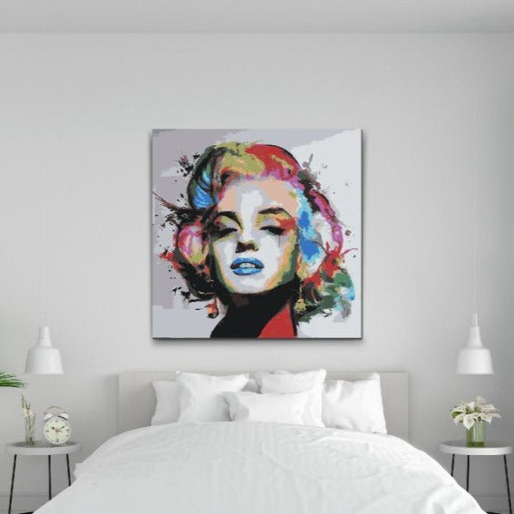 MARILYN MONROE portræt - mal efter tal for voksne