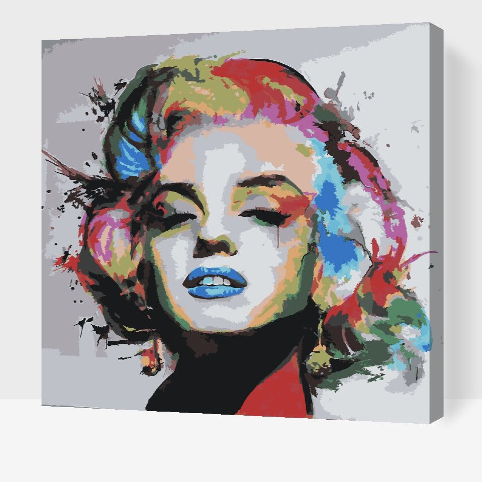MARILYN MONROE portræt - mal efter tal for voksne
