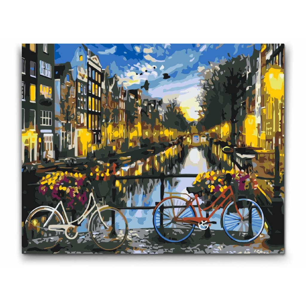 Mal efter tal - MØD MIG I AMSTERDAM - dobbelt maling gratis fragt