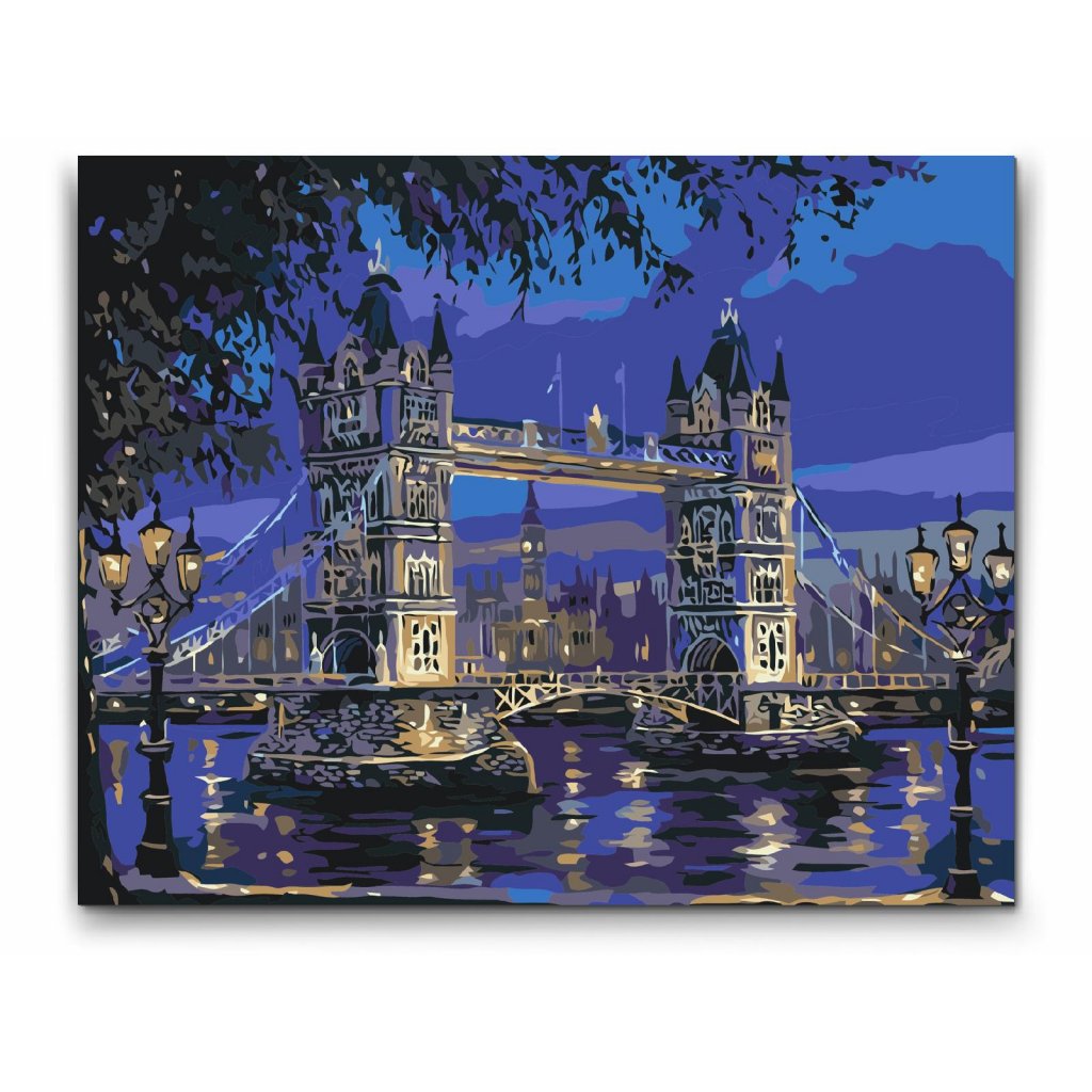Uforglemmelig aften ved Tower Bridge i London - Mal efter tal med hurtig levering