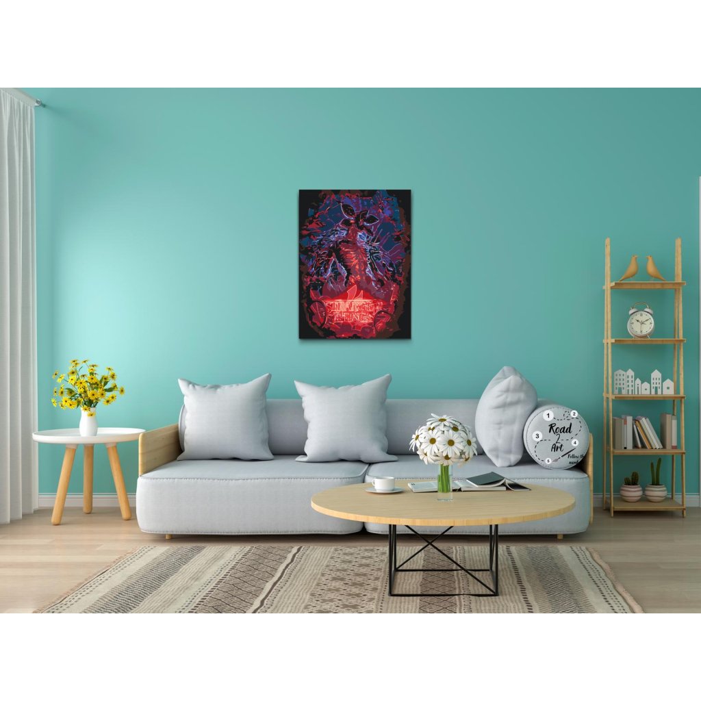 Paint By Numbers med Stranger Things Neon Monster | Premium Kit