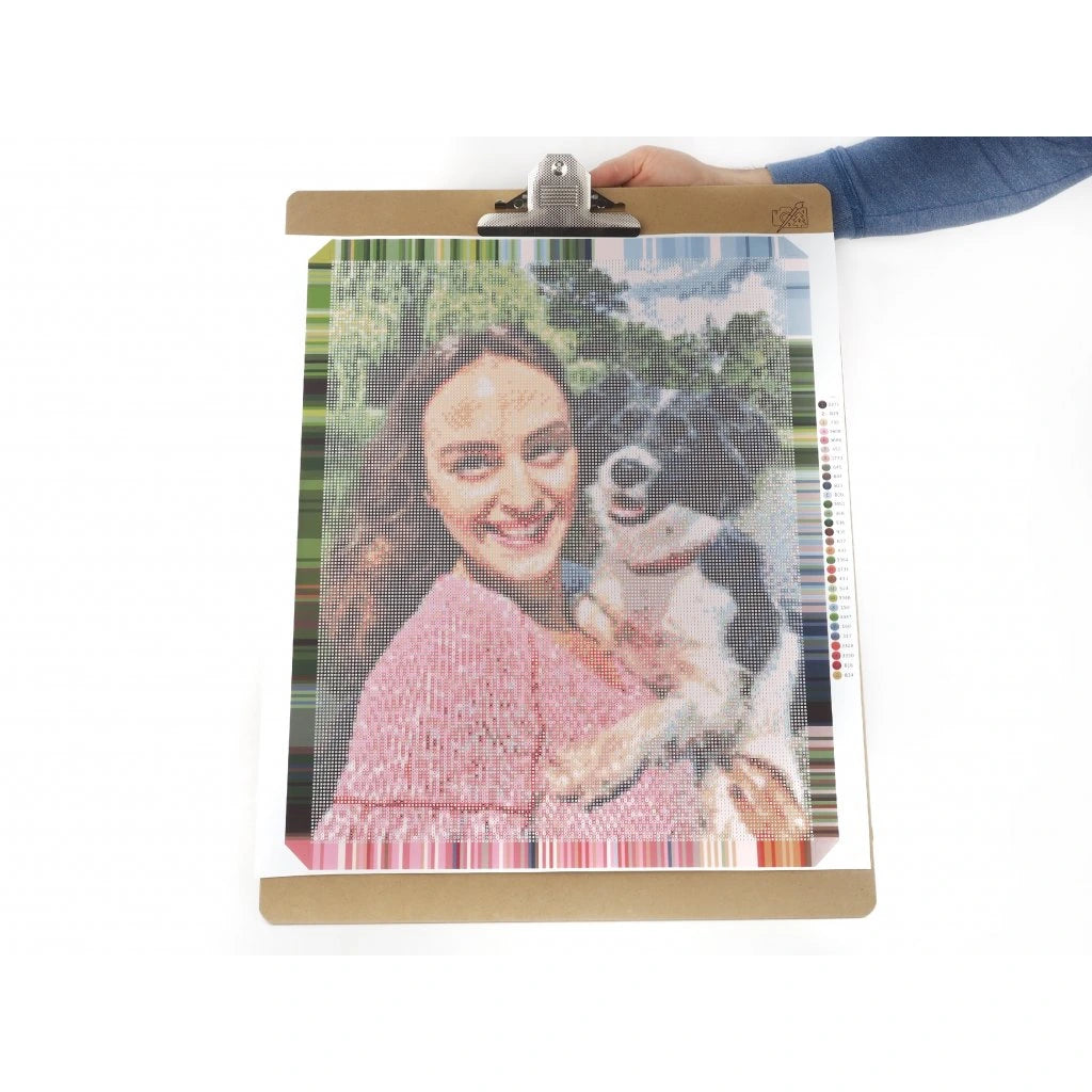 Træclipboard med Metalclips – Håndholdt & Perfekt til Kunst (63x48 cm)