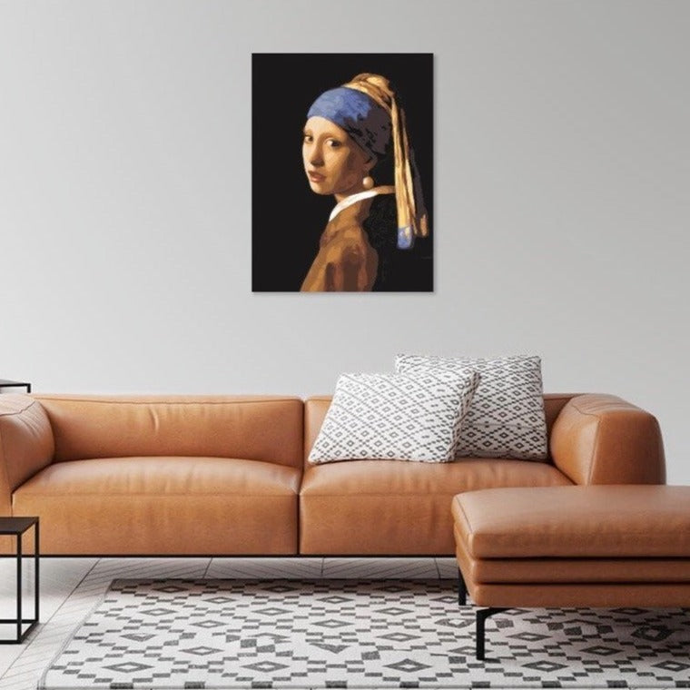 PIGE MED PERLE ØRERING- Johannes Vermeer - MAL EFTER TAL