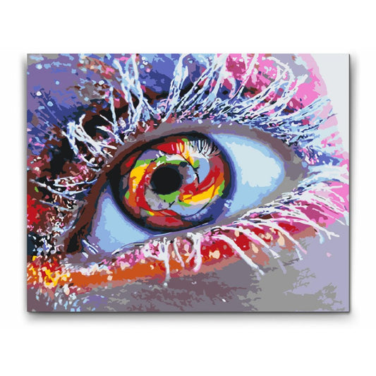 Rainbow eye - mal efte tal med gratis levering 