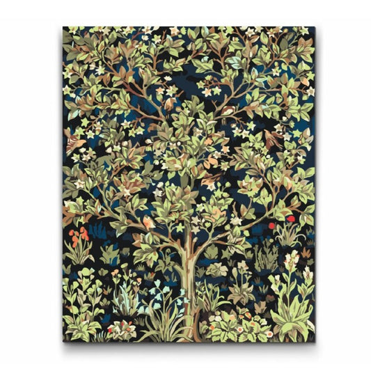 Paint By Numbers træ - Tree of life med dobbelt maling, mange størrelser og gratis levering