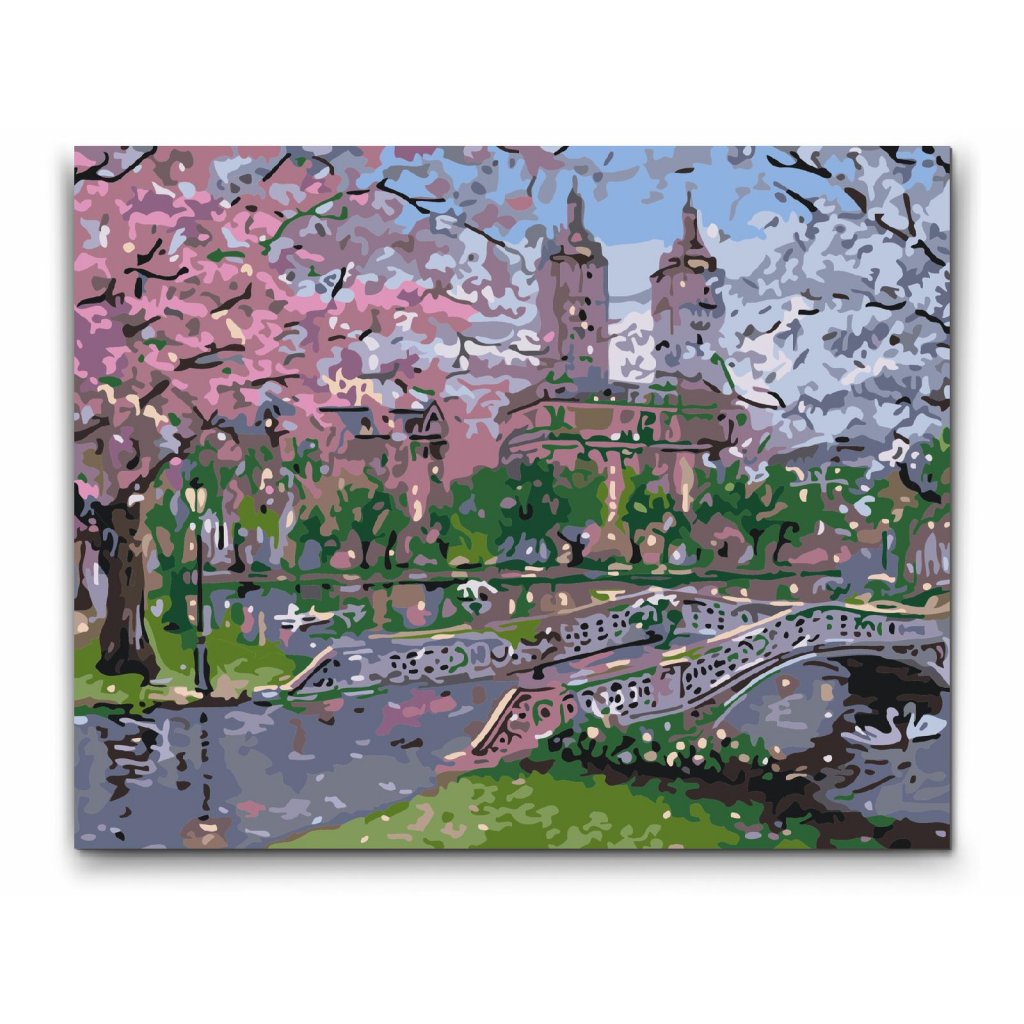 Paint By Number New York Central Park - Forår i Parken