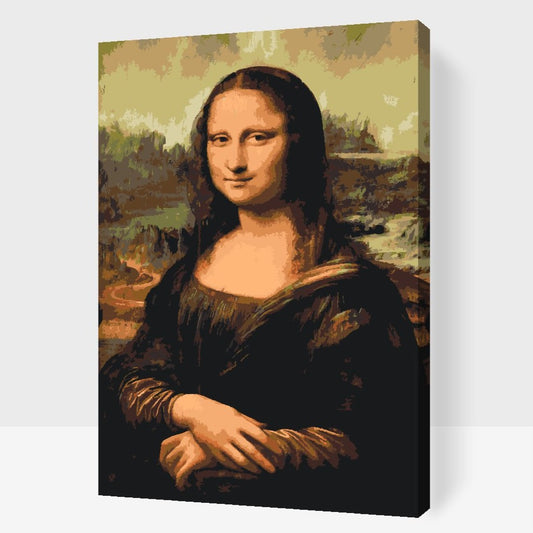 Mal efter tal Mona Lisa 