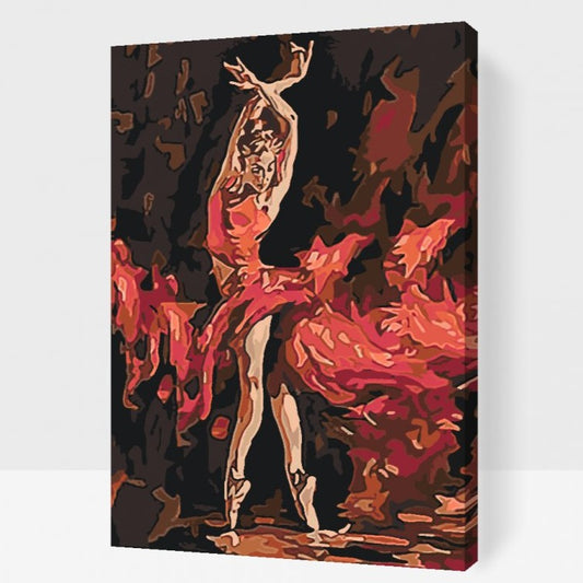Paint By Numbers med flamenco danser - DANCE OF PASSION