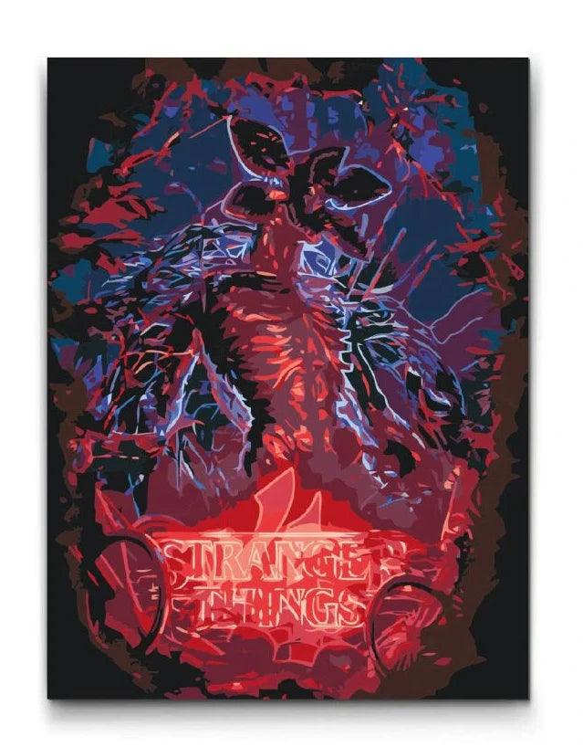 Paint By Numbers med Stranger Things Neon Monster | Premium Kit