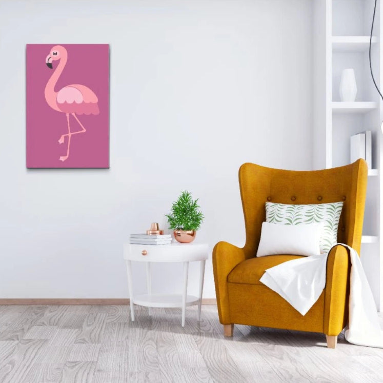 Paint by Numbers for Børn – Lille Flamingo