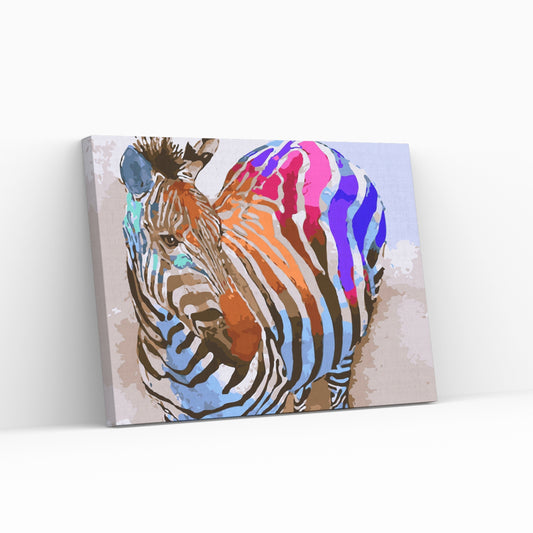 Mal Efter Tal - ZEBRA - paint by numbers 